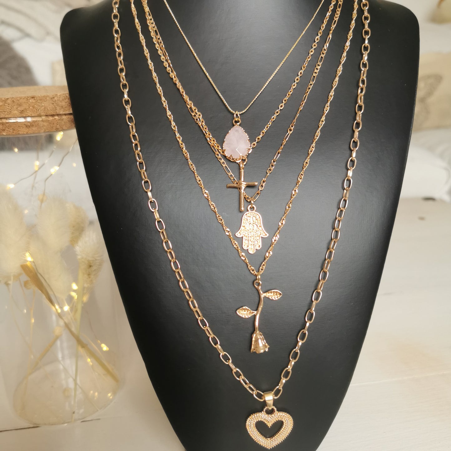Collier multirangs JASMINE