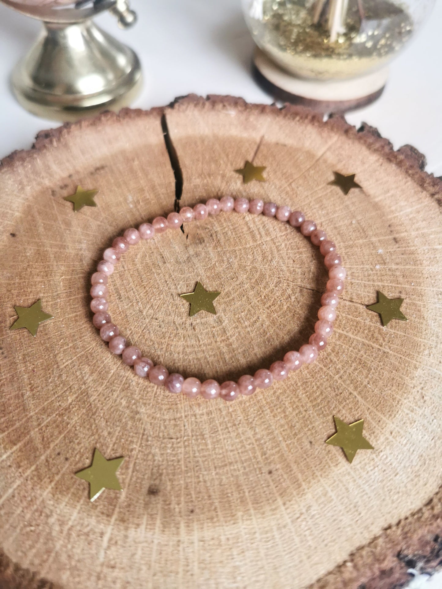 Bracelet en Pierre de soleil 4mm