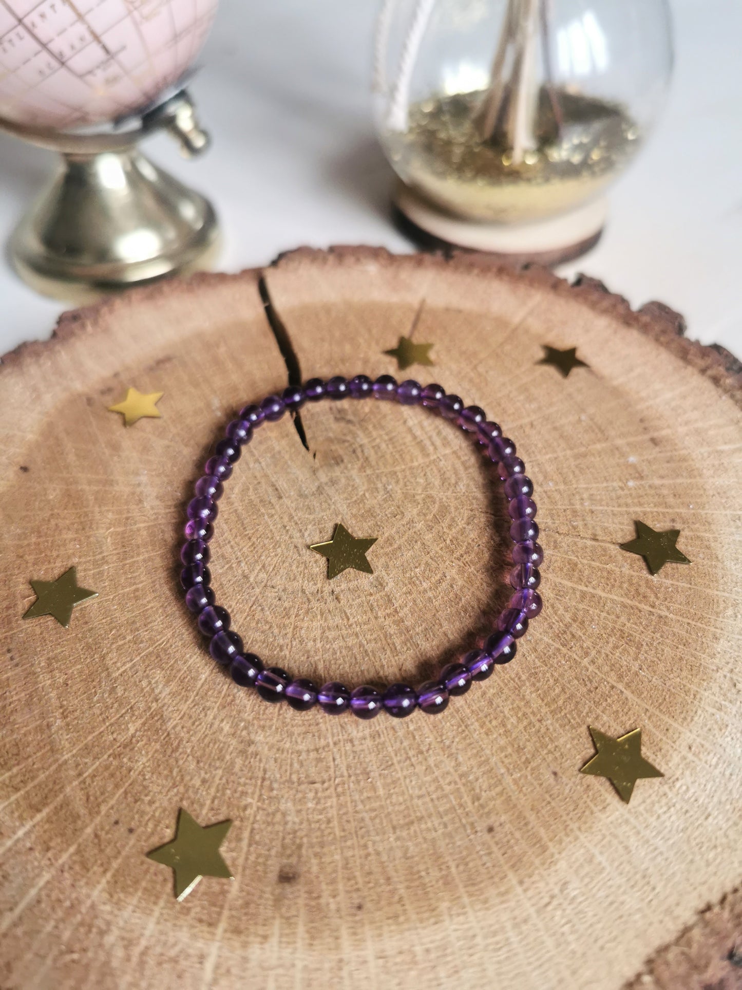 Bracelet en Améthyste 4mm