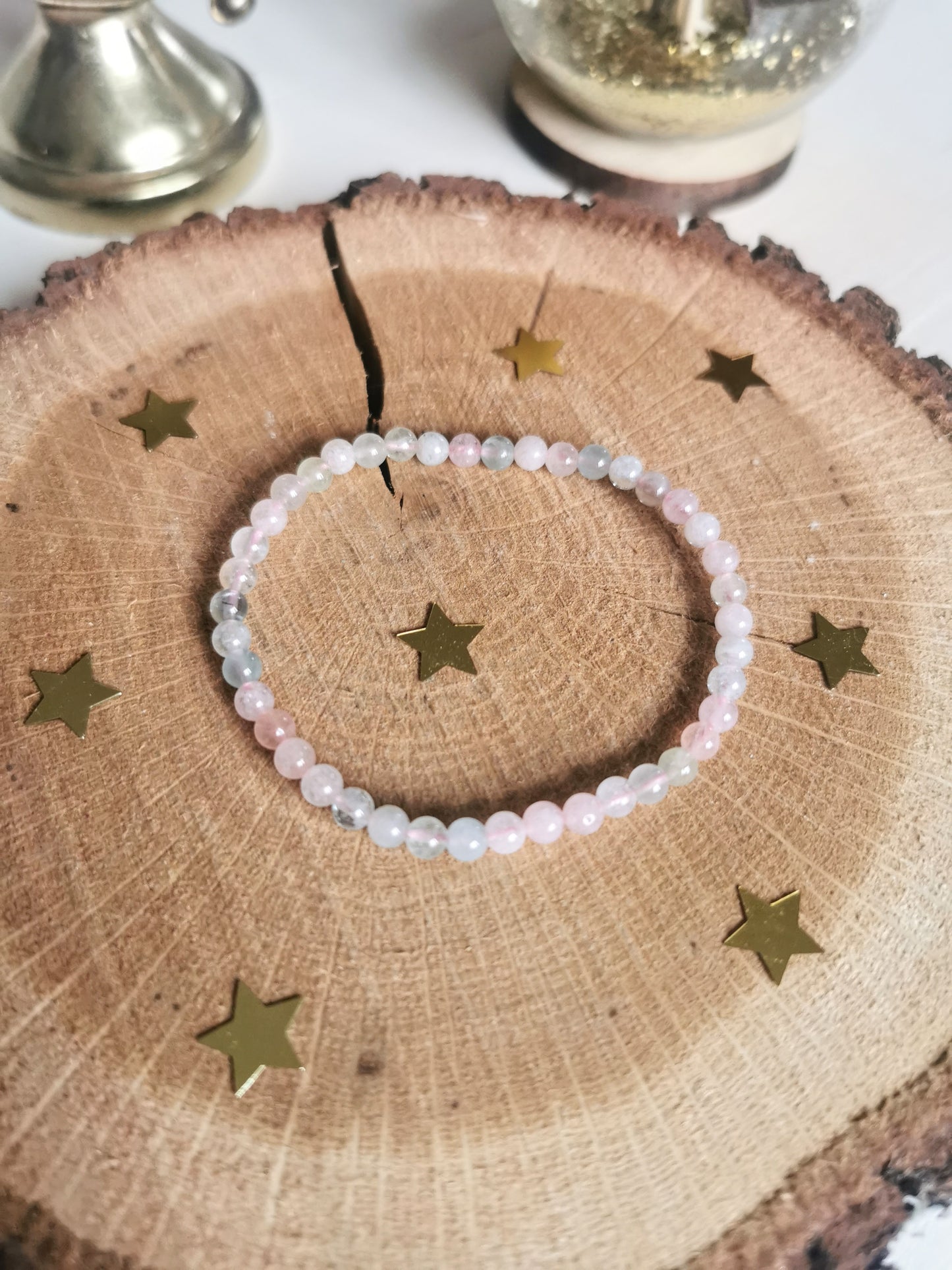 Bracelet en Morganite 4mm