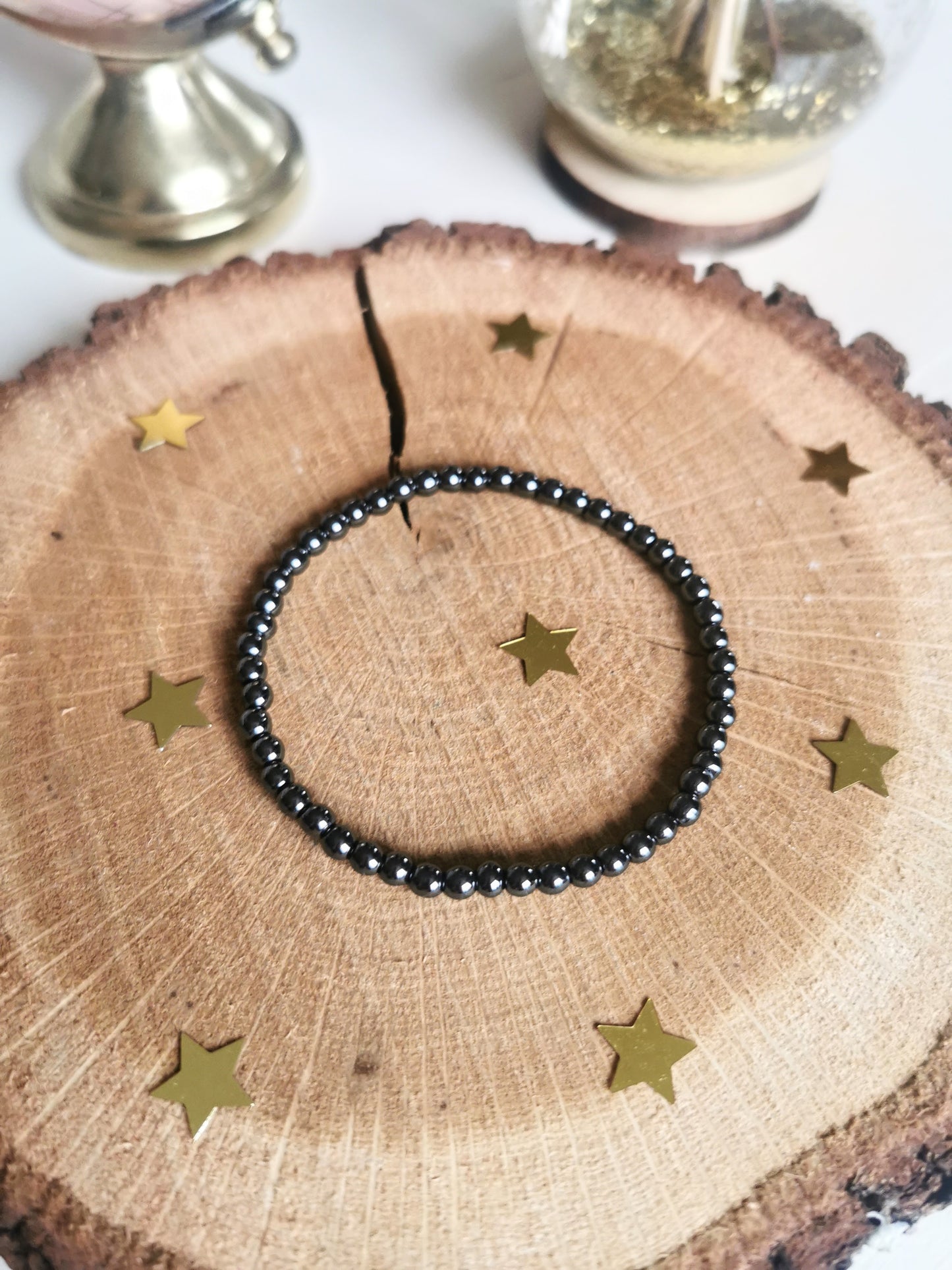 Bracelet en Hématite 4mm