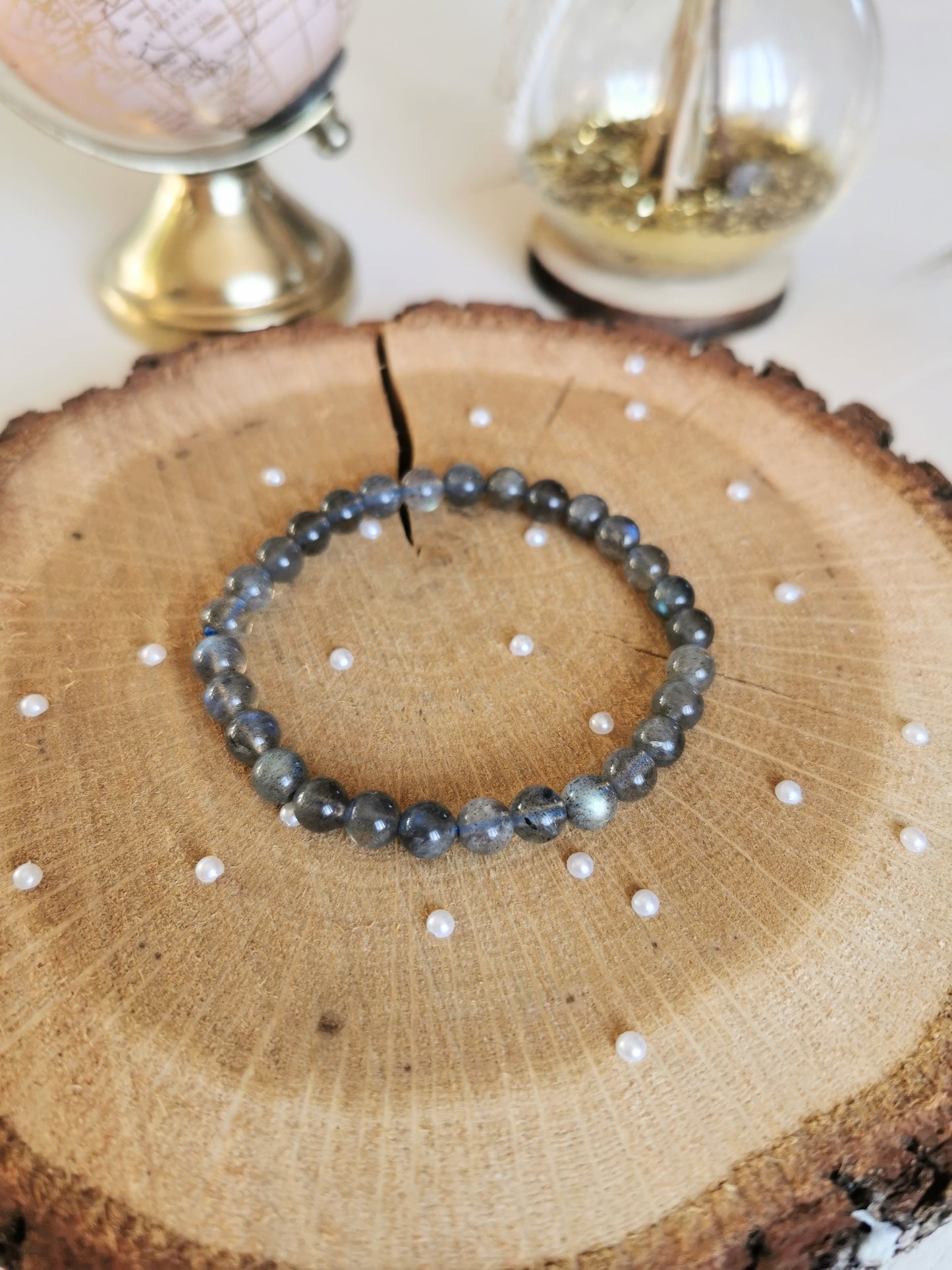 Bracelet en Labradorite 8mm
