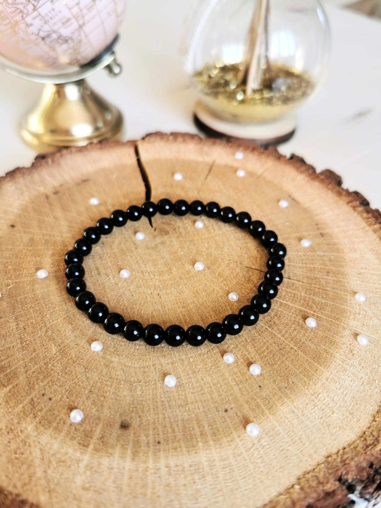 Bracelet en Obsidienne 8mm