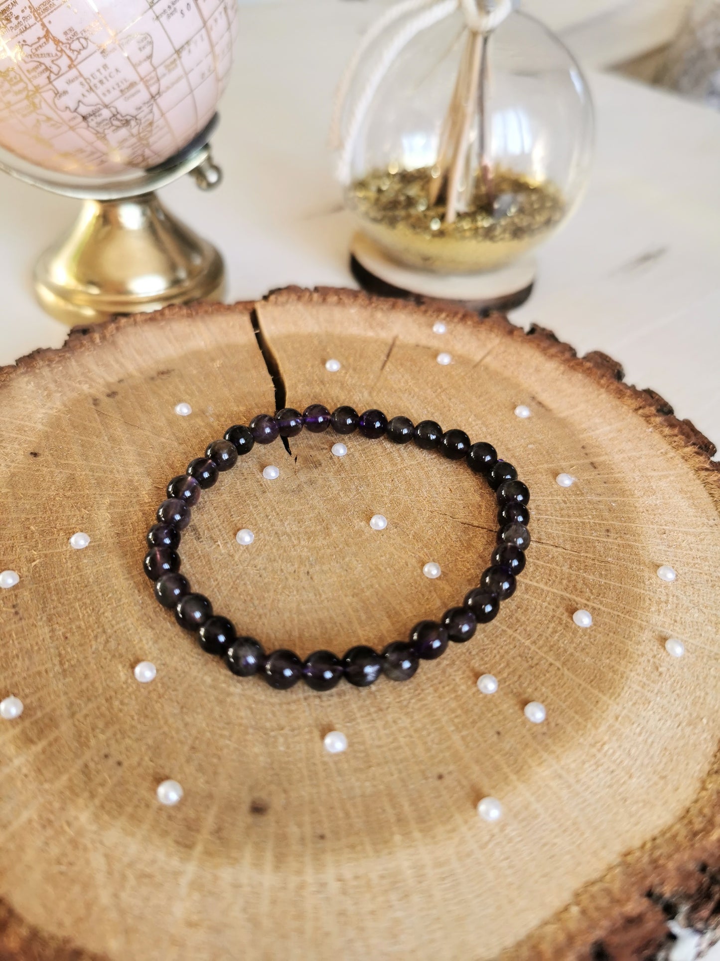 Bracelet en Amethyste 8mm