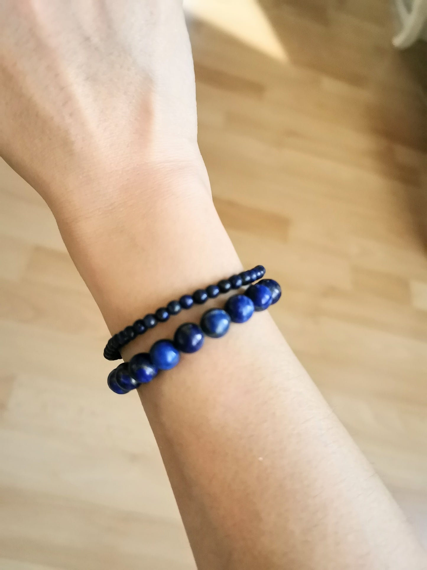 Bracelet en Lapis lazuli 4mm