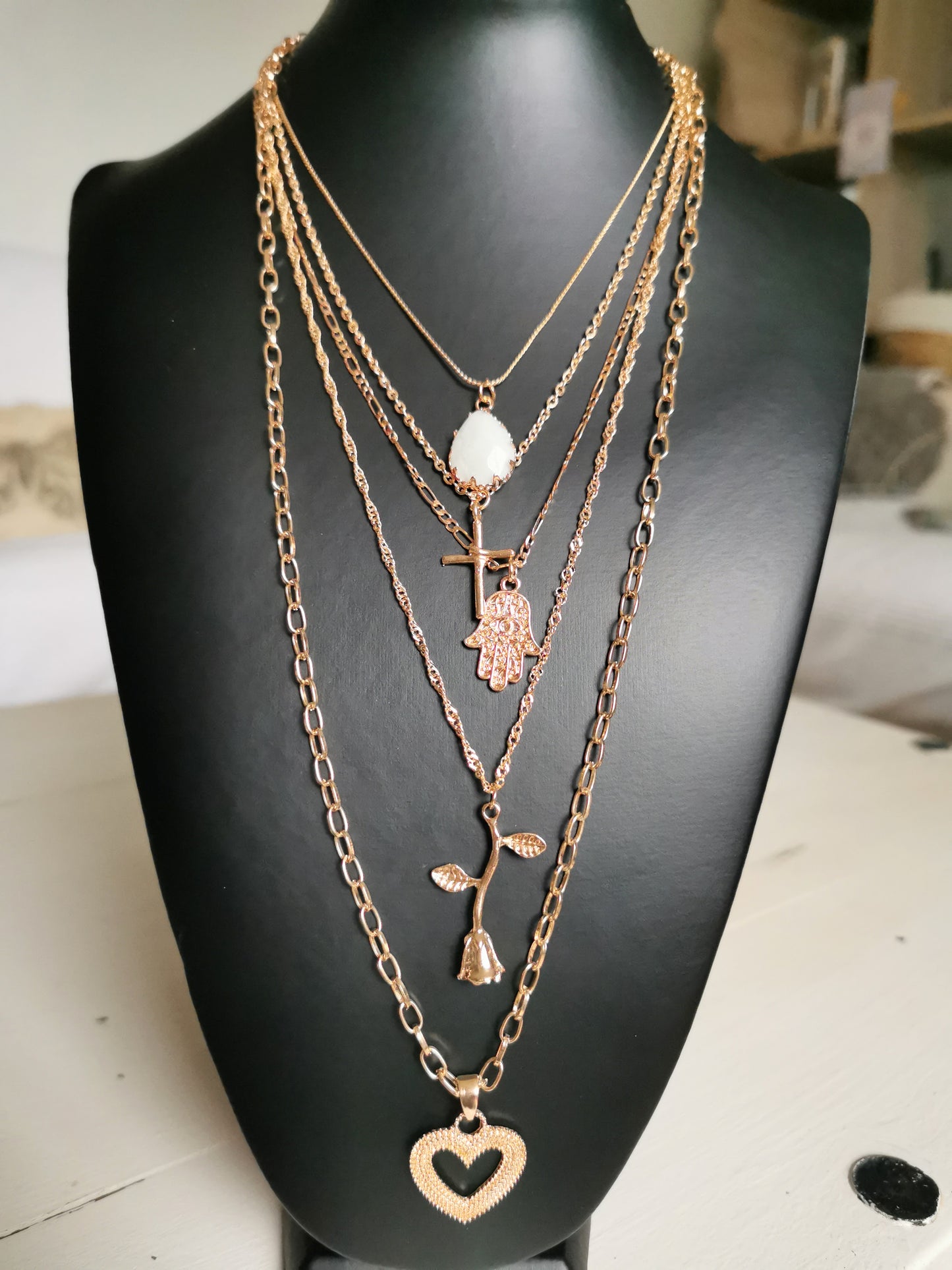 Collier multirangs JASMINE