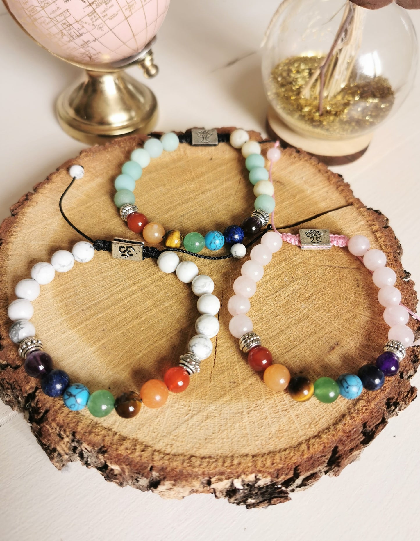 Bracelet 7 Chakras – Énergie, Harmonie & Arbre de Vie