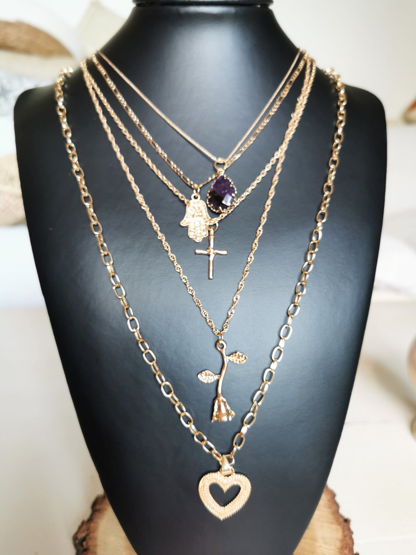 Collier multirangs JASMINE