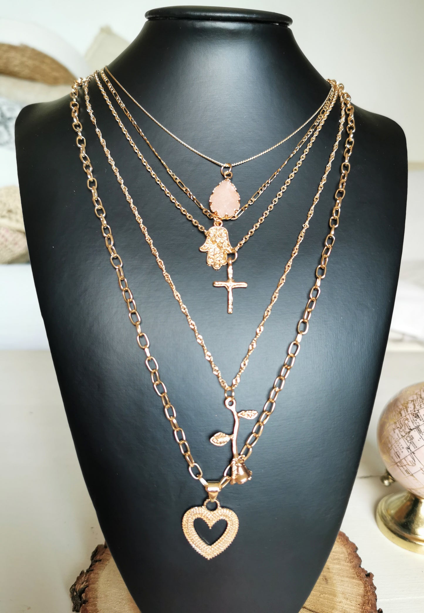 Collier multirangs JASMINE