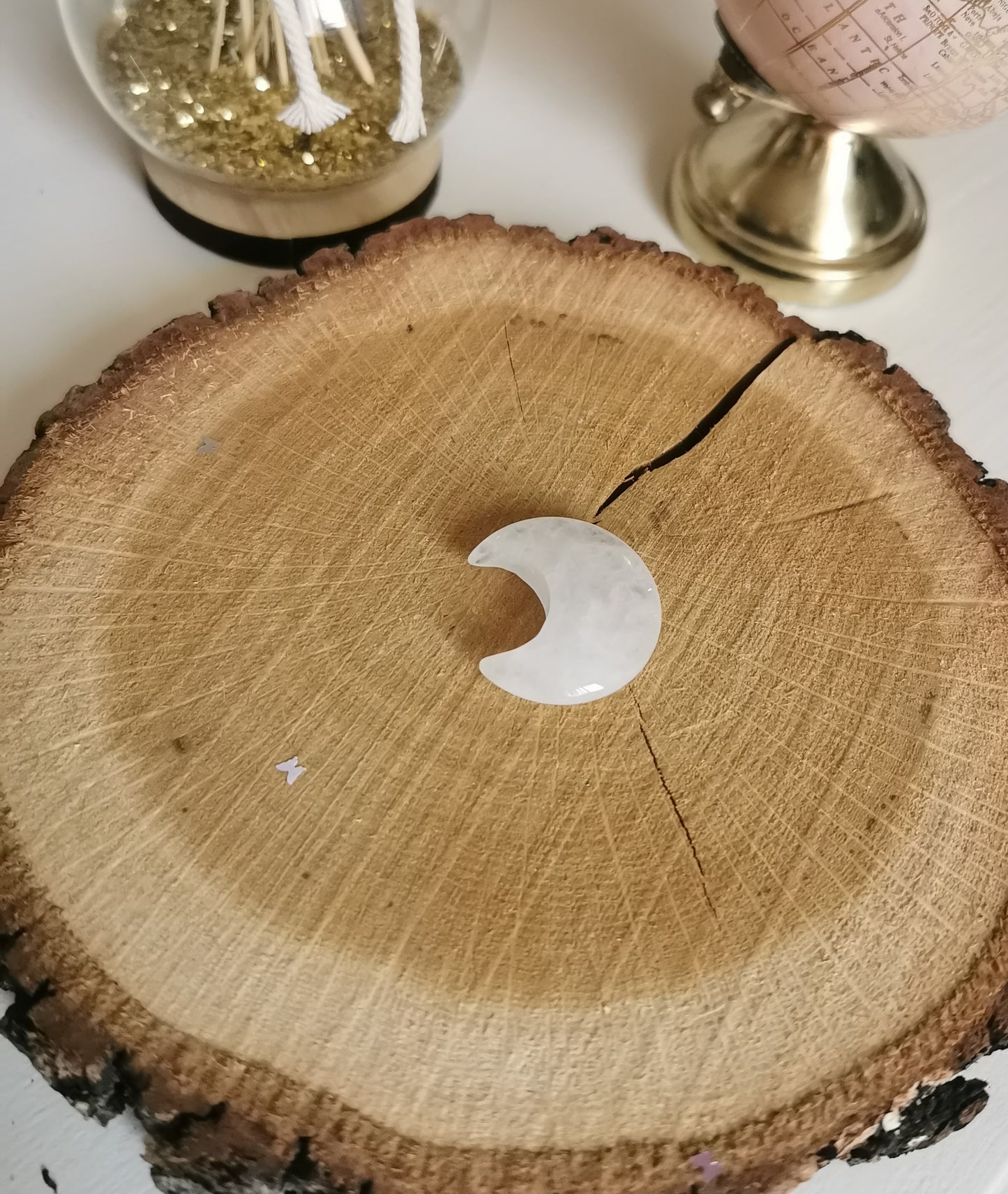 Croissant de lune en Cristal de roche