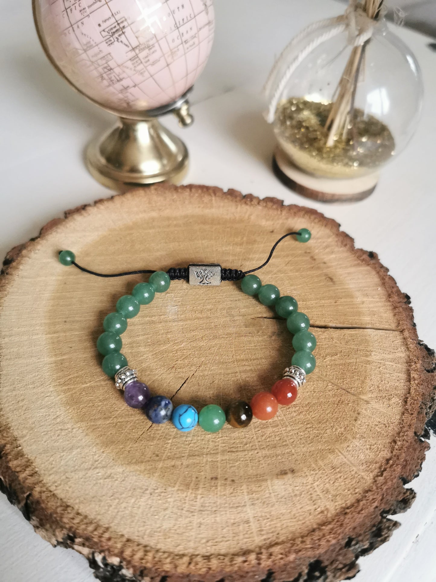 Bracelet 7 Chakras – Énergie, Harmonie & Arbre de Vie
