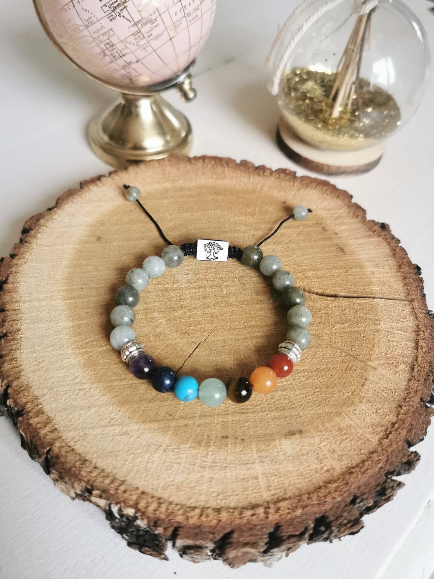 Bracelet 7 Chakras – Énergie, Harmonie & Arbre de Vie