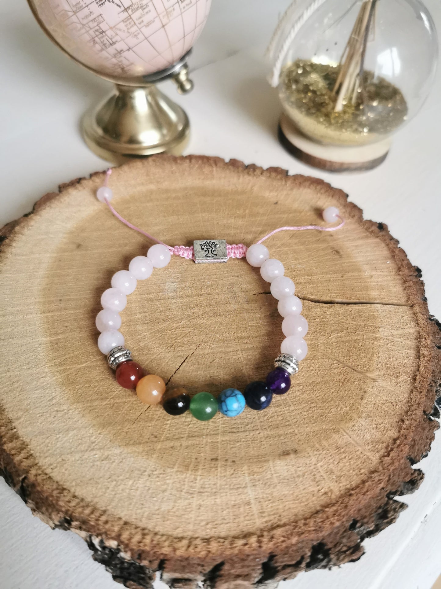 Bracelet 7 Chakras – Énergie, Harmonie & Arbre de Vie