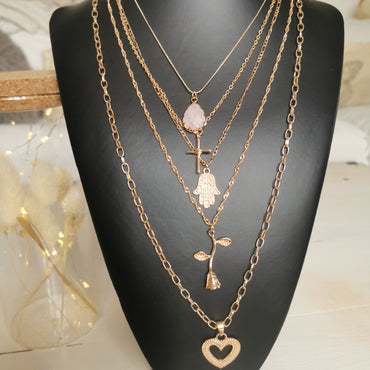 Collier multirangs JASMINE