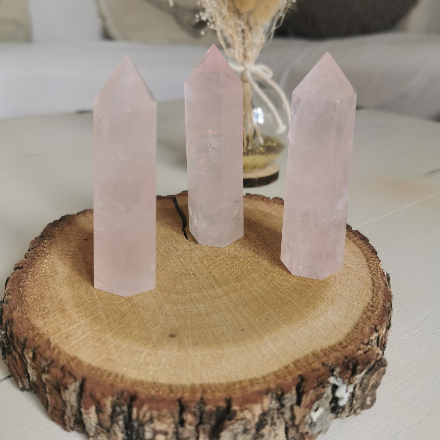 Les Pointes de quartz rose