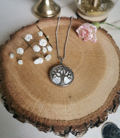 Collier Arbre de vie en howlite