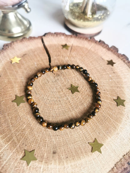 Bracelet en Oeil de tigre 4mm