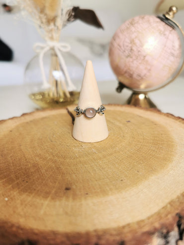 Bague SELENA en Quartz Rose