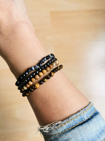 Bracelet en Oeil de tigre 4mm
