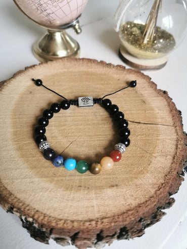 Bracelet 7 Chakras – Énergie, Harmonie & Arbre de Vie