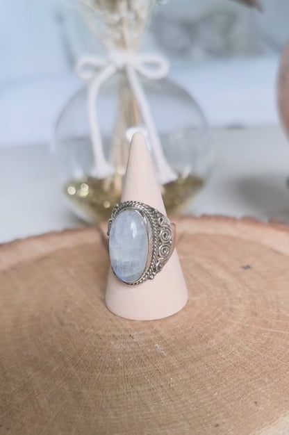 Bague LYRA en Pierre de lune