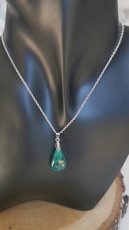 Pendentif en Malachite