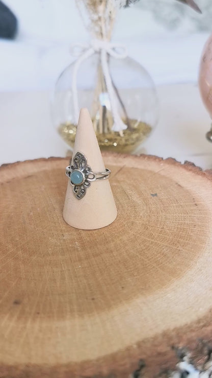 Bague ELENA en Aigue-Marine