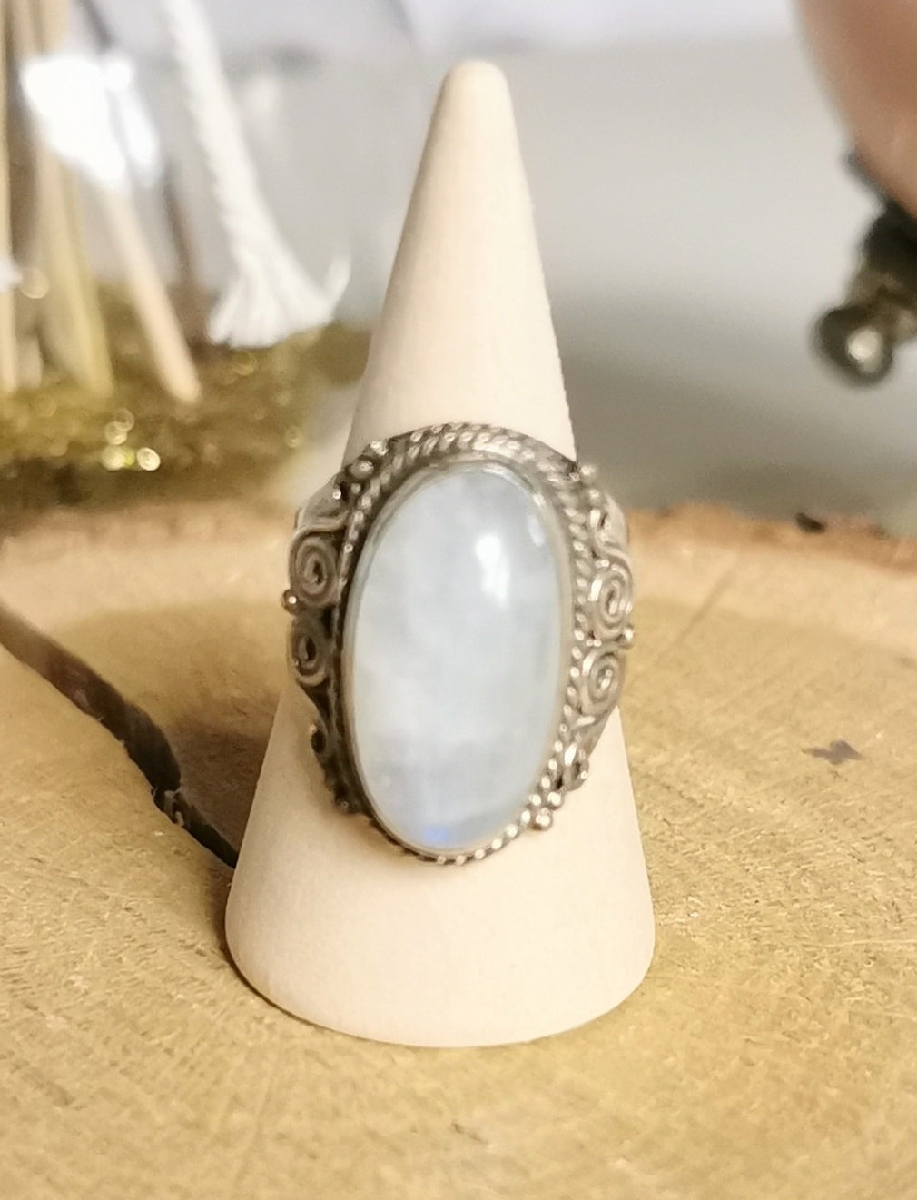 Bague LYRA en Pierre de lune